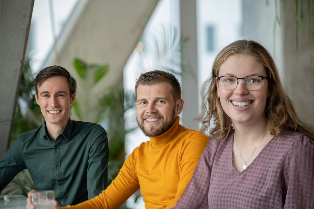 Timformatie team in 2021 met Tim Eeftink, Tim Grevelink en Tania Keijzer